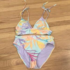 Multicolored pastel Swimsuit bikini